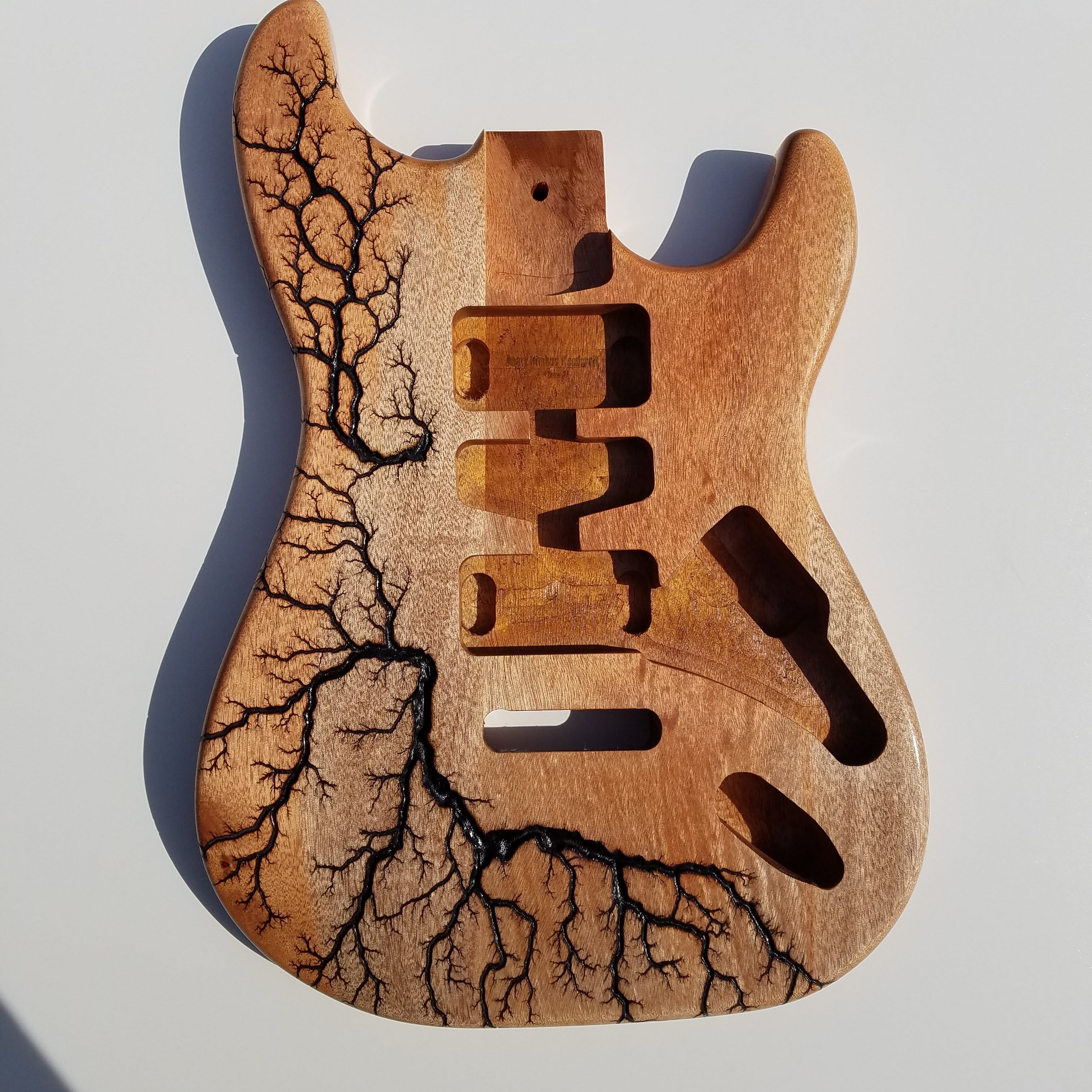 Fractal-Burned Guitar Body (Custom Order)